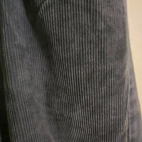 Fcuk Gray Corduroy Front Denim Back Button Front Cotton Jeans Size 32 - Picture 3 of 8